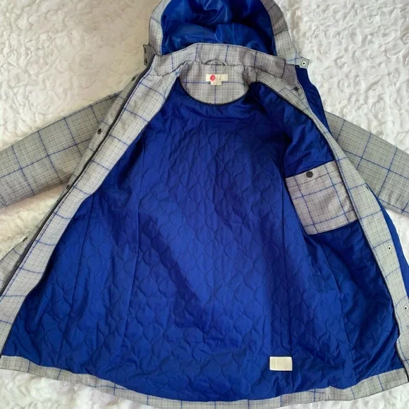 Boden Gray Check Suki Rain Coat - Picture 8 of 13